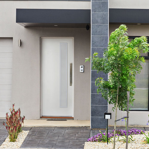 Trimlite Smooth Fiberglass Clear Lite Exterior Door with 49/16" Jambs